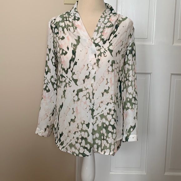 Mossimo Watercolor Flowy Top - Picture 1 of 5